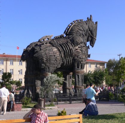 Trojanska hästen i Canakkale